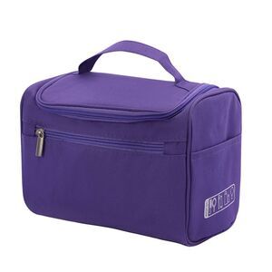 Toiletry Bag Portable Travel Kit Makeup Storage Organizer Cosmetic Bag Purple